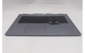 Lenovo 5CB1S90432 C-Cover with keyboard, Switzerland, Luna Grey, RGB Backlight, UK