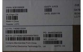 Lenovo 5CB1S90639 C-Cover with keyboard, German, Cosmic Blue, Backlight, UK