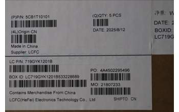 Lenovo 5CB1T10101 C-Cover with keyboard, German, RGB Backlight, UK