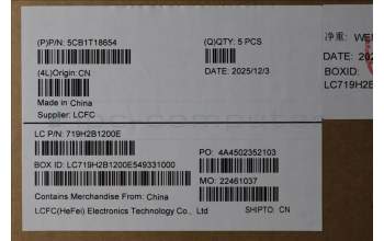 Lenovo 5CB1T18654 C-Cover with keyboard, Belgian, Eclipse Black , RGB Backlight, UK