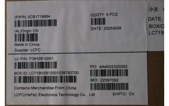 Lenovo 5CB1T18664 C-Cover with keyboard, German, Eclipse Black , RGB Backlight, UK