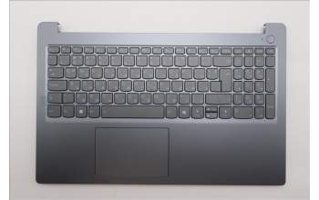 Lenovo 5CB1T18689 C-Cover with keyboard, Bulgarian, Luna Grey, Backlight, UK
