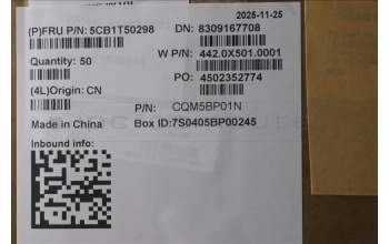 Lenovo 5CB1T50298 Hinge Cover, 21UY, Arctic Grey