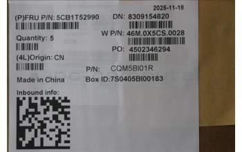 Lenovo 5CB1T52990 C-Cover with keyboard, UK English, Arctic Grey, Non-Backlight, UK