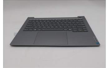 Lenovo 5CB1T53005 C-Cover with keyboard, Greek, Arctic Grey, Backlight, US