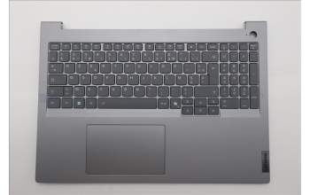 Lenovo 5CB1T57602 C-Cover with keyboard, French, Arctic Grey, Backlight, US