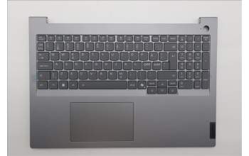 Lenovo 5CB1T57613 C-Cover with keyboard, Nordic, Arctic Grey, Backlight, UK