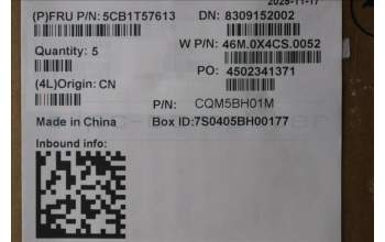 Lenovo 5CB1T57613 C-Cover with keyboard, Nordic, Arctic Grey, Backlight, UK