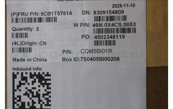 Lenovo 5CB1T57614 C-Cover with keyboard, Portuguese, Arctic Grey, Backlight, UK