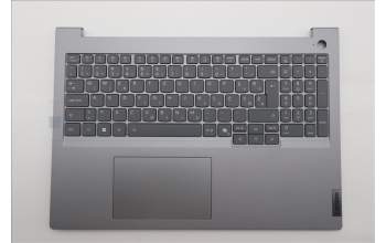 Lenovo 5CB1T57616 C-Cover with keyboard, Slovenian, Arctic Grey, Backlight, UK