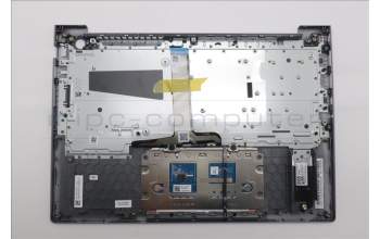 Lenovo 5CB1T57672 C-Cover with keyboard, Bulgarian, Arctic Grey, Backlight, UK