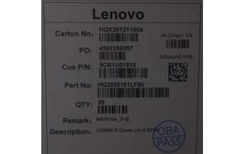 Lenovo 5CB1U51810 D-Cover, 83TN, Luna Grey
