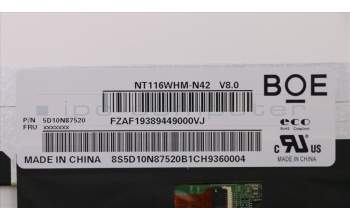 Lenovo 5D10N87520 DISPLAY BO NT116WHM-N42 V8.0 HDT AG S NB