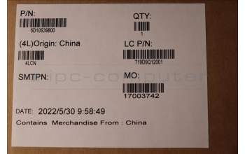 Lenovo 5D10S39800 Lenovo LCD Module, 17.3\", FHD, Non-Touch, Anti-Glare, IPS, 300nit