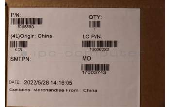 Lenovo 5D10S39808 Lenovo LCD Module,16\",WQXGA+,Touch,Anti-Glare,IPS,400nit