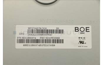 Lenovo 5D10W33968 DISPLAY BOE 27 UHD 350n AG sRGB99%