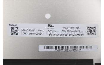 Lenovo 5D10X01020 FRU IN N133GCA-GQ1 QHDI AG S NB