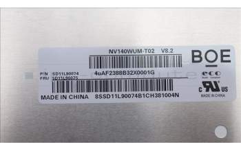 Lenovo 5D11L90075 DISPLAY FRU BOE NV140WUM-T02 V8.2 14.0