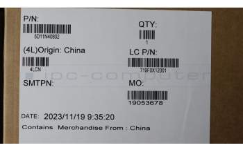 Lenovo 5D11N40802 Lenovo LCD Module,16\",WQXGA,Anti-Glare,IPS,500nit,100%sRGB,Color Calibration