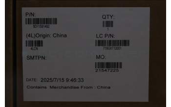 Lenovo 5D11S91492 Lenovo LCD Module, 18\", WQUXGA, Non_Touch, Glare, IPS, 520nit, 100%DCI-P3, Color Calibration