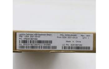 Lenovo 5D50U84460 Keyboard External,USB,Portuguese,Black,Non_Backlight