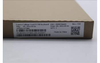 Lenovo 5D50U84601 Keyboard External,USB,Swiss French/German,Black