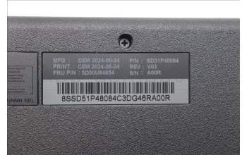 Lenovo 5D50U84654 AI Keyboard External,USB,UK English,Black