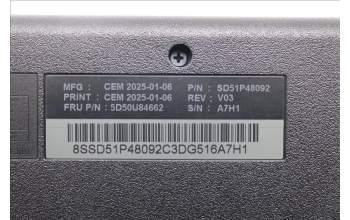 Lenovo 5D50U84662 AI Keyboard External,USB,Kazakhstan,Black