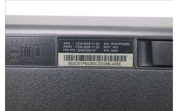 Lenovo 5D50U84737 AI Keyboard External,USB,Romanian,Black