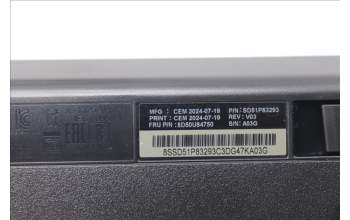 Lenovo 5D50U84750 AI Keyboard External,USB,Arabic,Black