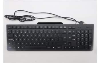 Lenovo 5D50U84790 AI Keyboard External, USB, Spanish LA, Black