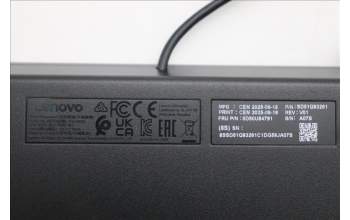 Lenovo 5D50U84791 AI Keyboard External, USB, Norwegian, Black