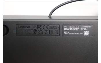 Lenovo 5D50U84793 AI Keyboard External, USB, Portuguese, Black