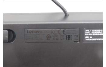 Lenovo 5D50U84804 AI Keyboard External, USB, UK English, Black