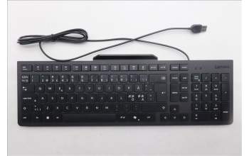 Lenovo 5D50U84811 AI Keyboard External, USB, Nordic, Black