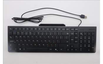 Lenovo 5D50U84812 AI Keyboard External, USB, Kazakhstan, Black