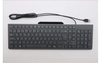 Lenovo 5D50U84819 Keyboard External, USB, Belgium English, Luna Grey