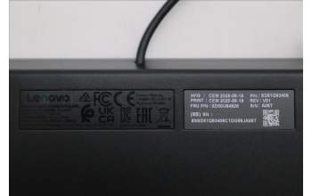 Lenovo 5D50U84826 Keyboard External, USB, French, Luna Grey