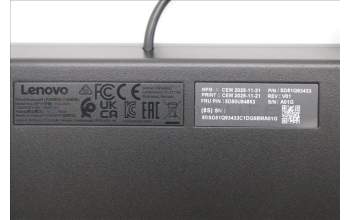 Lenovo 5D50U84853 Keyboard External, USB, US English Euro, Luna Grey