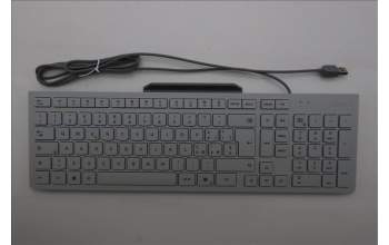 Lenovo 5D50U84883 Keyboard External, USB, Italian, Cloud Grey