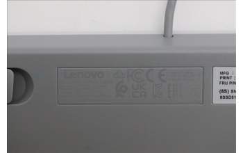 Lenovo 5D50U84910 Keyboard External, USB, Czech/Slovakian, Cloud Grey