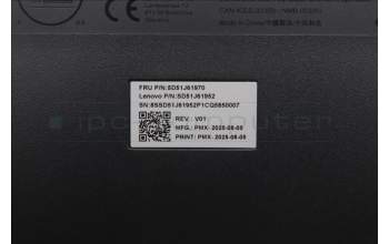 Lenovo 5D51J61970 Primax Chrome USB KB_Black German