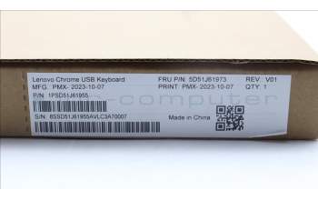 Lenovo 5D51J61973 Keyboard External,USB,Italian,Black