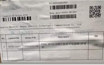 Lenovo 5D78C31053 TB361FU USB Foam&*5450AA002186 CS