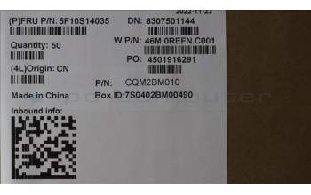 Lenovo 5F10S14035 Lüfter System Lüfter W 82RA PEAK