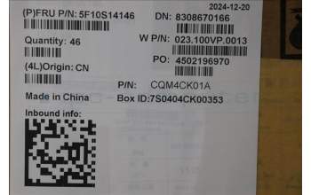 Lenovo 5F10S14146 System FAN 21KH