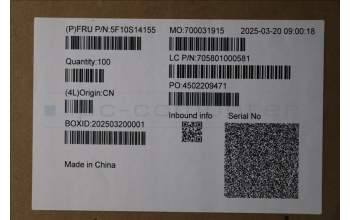 Lenovo 5F10S14155 Lüfter CPU Lüfter WT 83B3 Toshiba