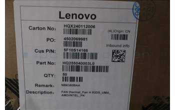 Lenovo 5F10S14166 Lüfter thermal_Lüfter H 83DS_UMA_ AMD/INTEL_PK