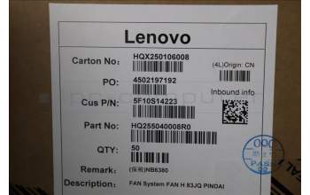 Lenovo 5F10S14223 System FAN 83JQ