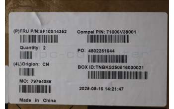 Lenovo 5F10S14352 Lüfter Thermal w/Lüfter C 83JG X2X4 PK